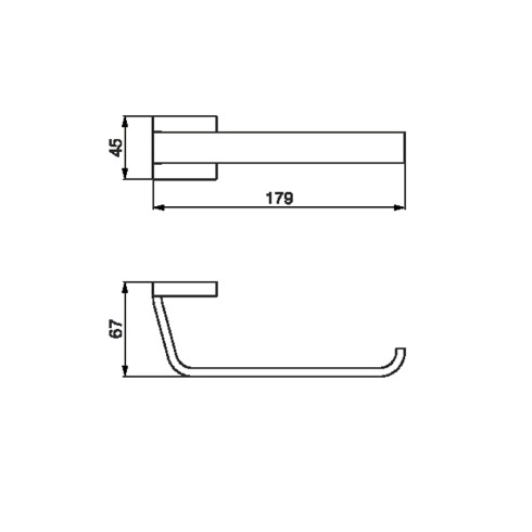 Porta Rollo Cromo Chalten Fv 179X67Mm 000