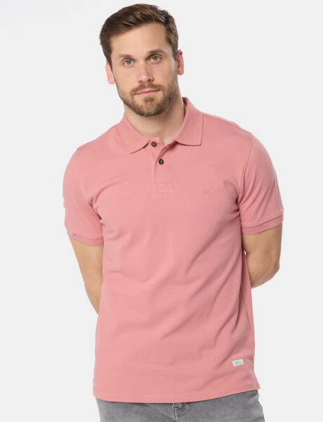 REMERA POLO PIQUE LISA Coral
