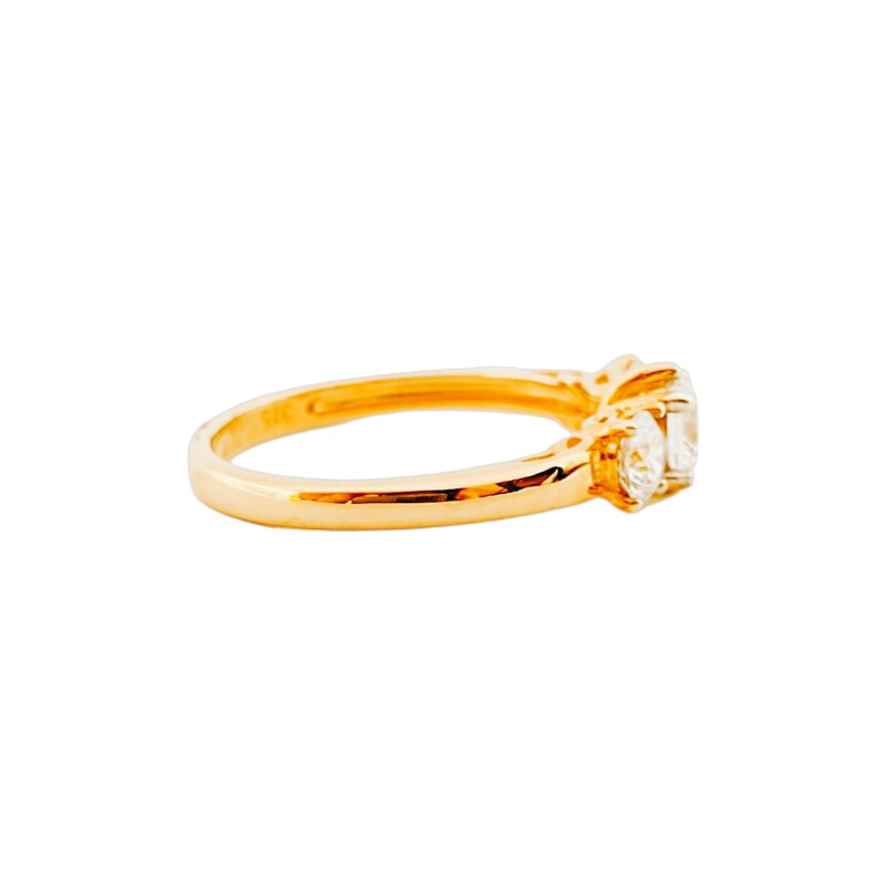 Anillo Trilogy-Oro bajo-Piedra zirconia-AN8027 conpiedra