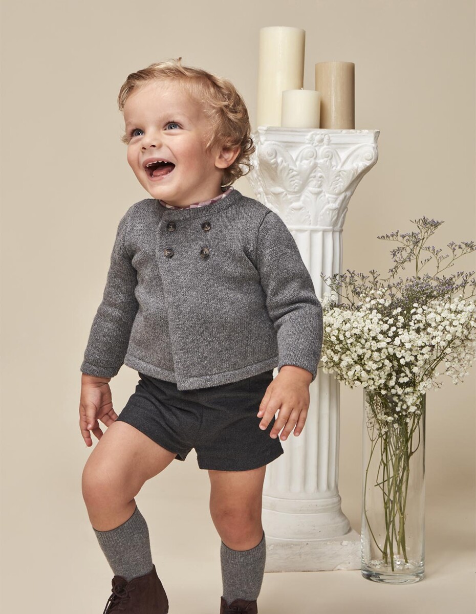 Chaqueta De Punto G - Gris Melange 