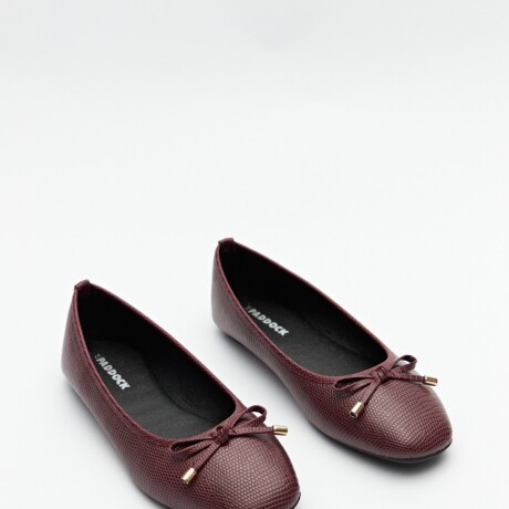 BALERINA KRILLER Rojo Oscuro