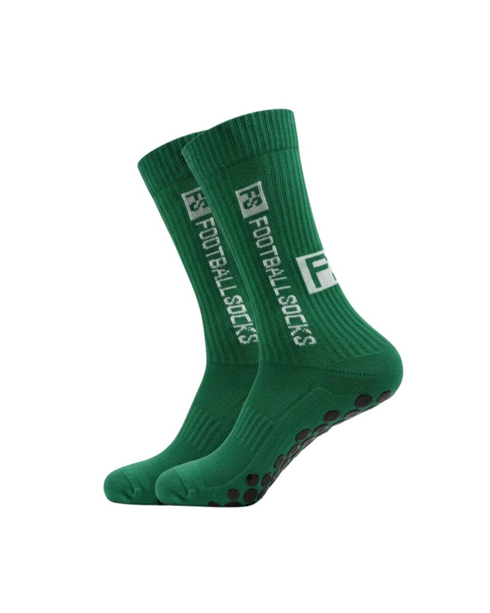 Par de Medias Deportivas Antideslizantes para Fútbol FS - Verdes 