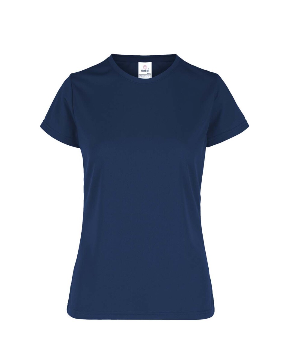 Camiseta a la base dry fit dama - Azul marino 