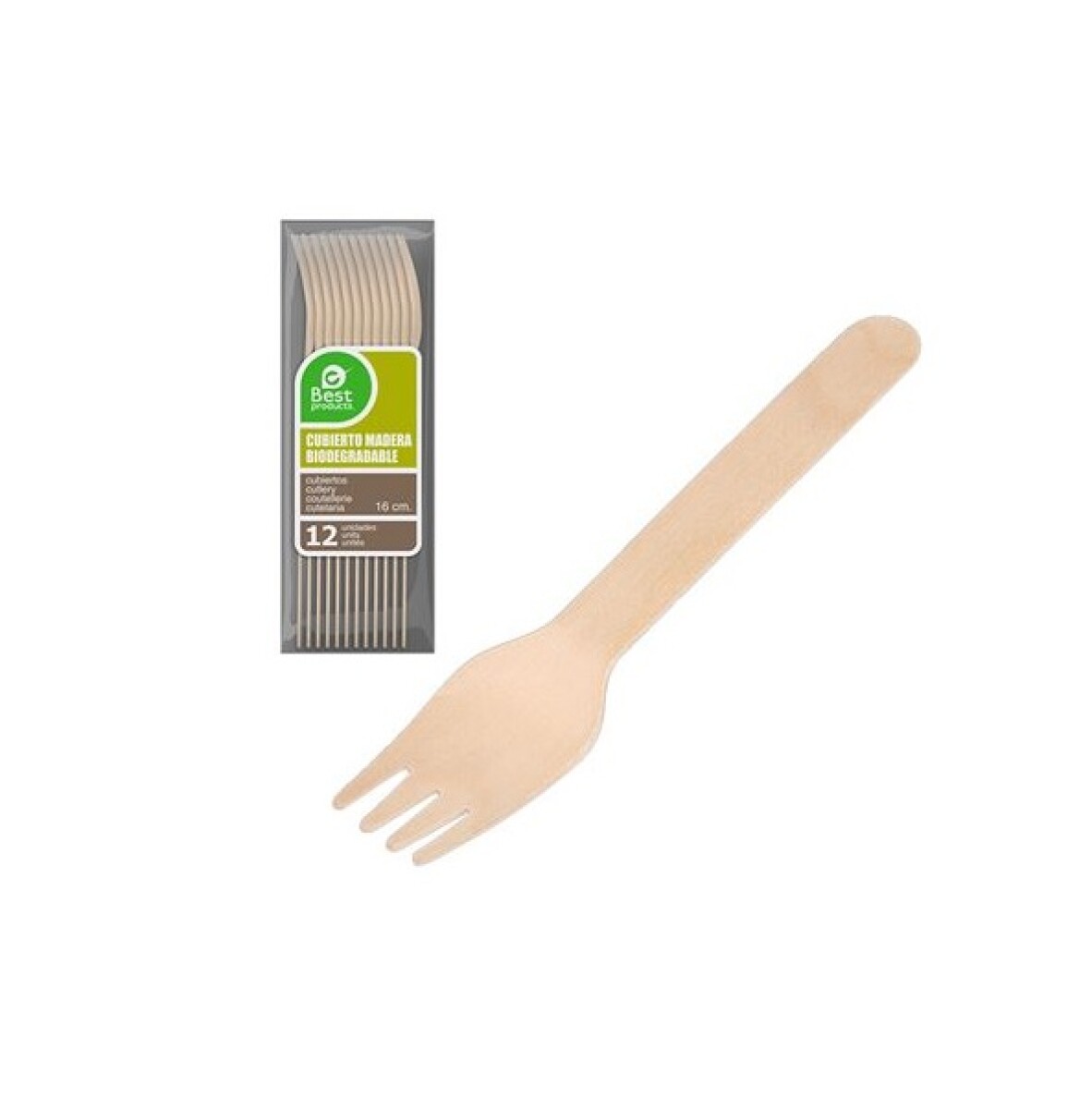 Tenedor Madera 16Cm 