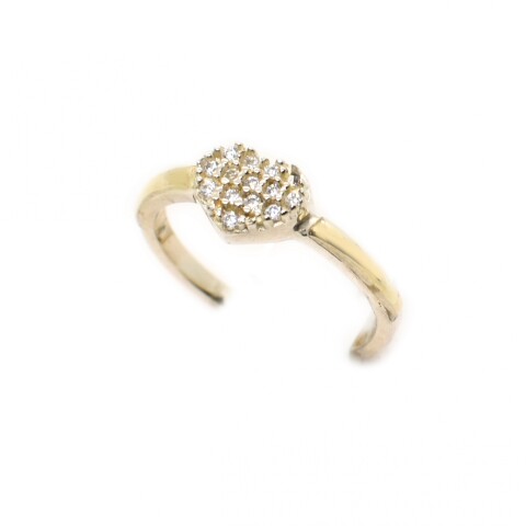 Anillo en Oro y Plata 925 con Zirconias Anillo en Oro y Plata 925 con Zirconias