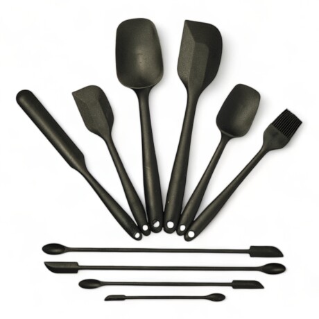 Set 10 Utensilios de Reposteria Negro