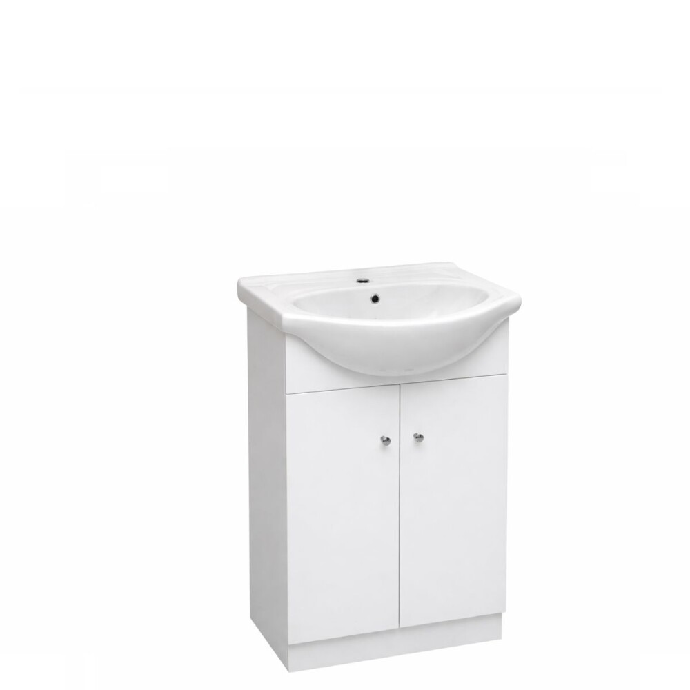 Mueble de pie 2 puertas blanco 50x47x85 cm Mueble De Pie 2 Puertas Blanco 50x47x85 Cm