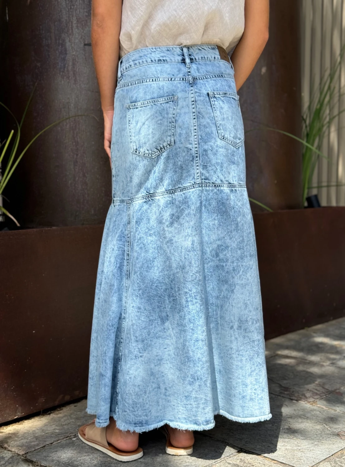 POLLERA JACINTA azul m