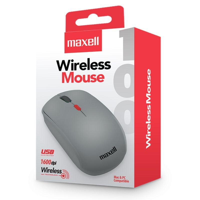 Mouse Maxell Mowl-100 Grey (Inalambrico) Mouse Maxell Mowl-100 Grey (Inalambrico)