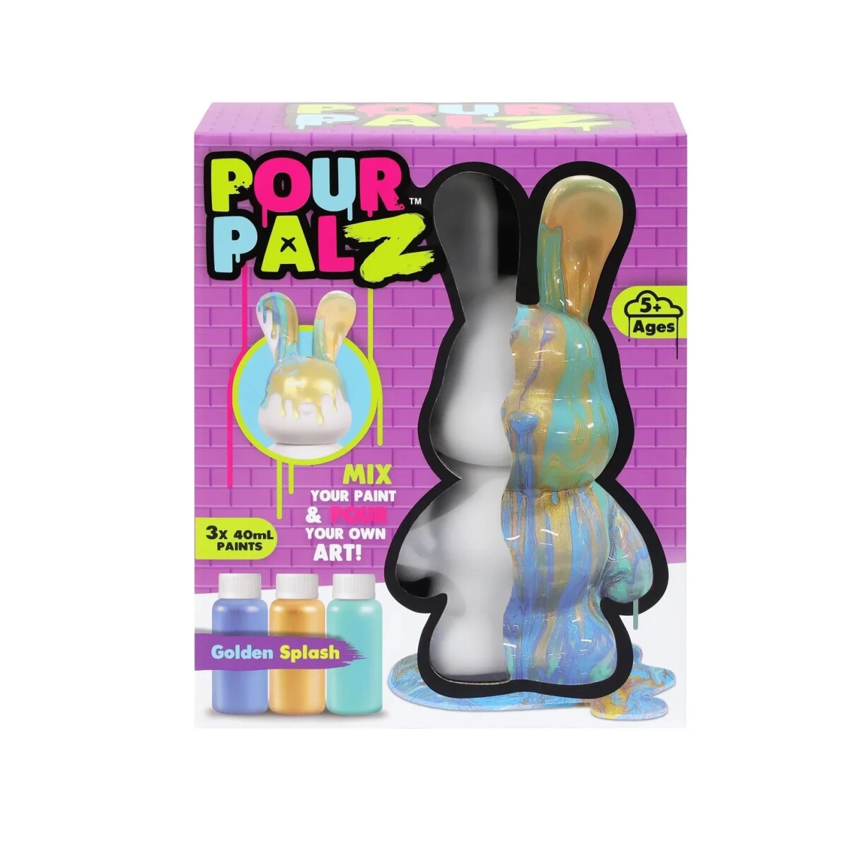 Pour Palz Conejo para Pintar 22 cm Colores Surtidos 