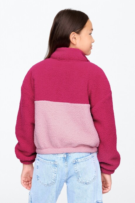 Canguro Logo Gap Sherpa Niña Pink Standard