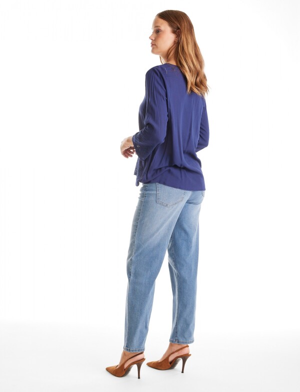 Blusa Broderi AZUL