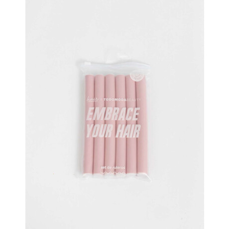 Set De Rizadores De Pelo Rosa Claro