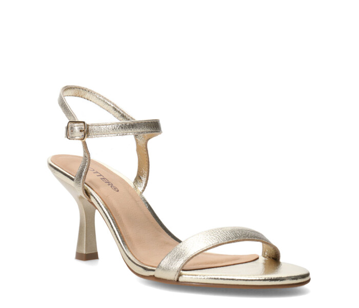 Sandalias de Mujer Bottero Taco Dorado