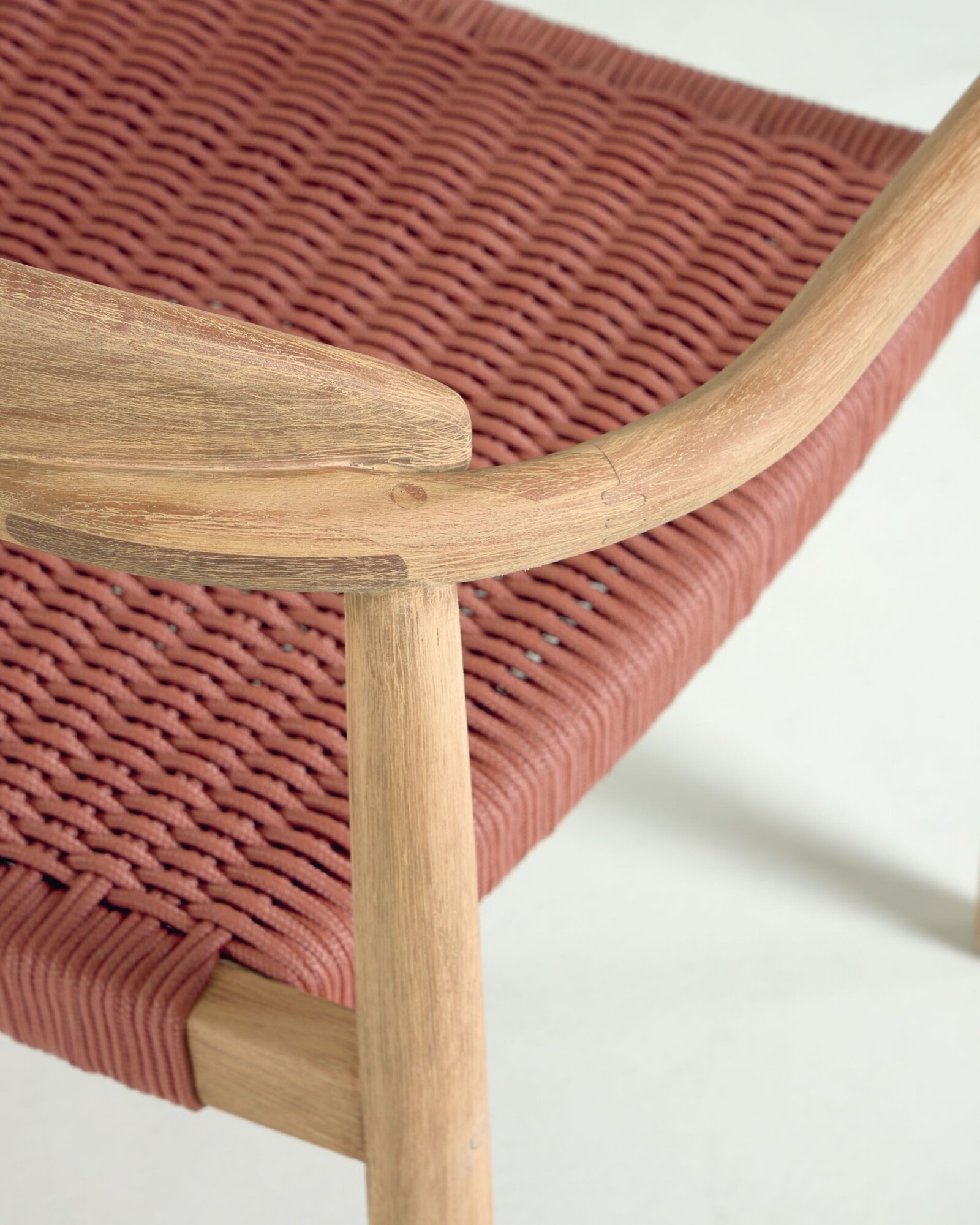 Silla Nina madera maciza - eucalipto y cuerda terracota FSC 100% — Kave Home