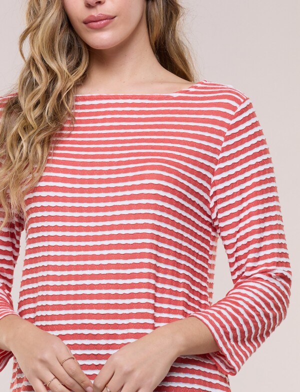 Blusa Marinera Manga 3/4 ROJO