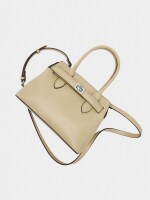 Bolso Tote Con Cinturón crudo