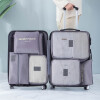 Set 6 bolsas organizadoras equipaje de viaje para valija gris