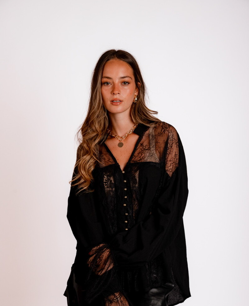 Camisa Viena negro
