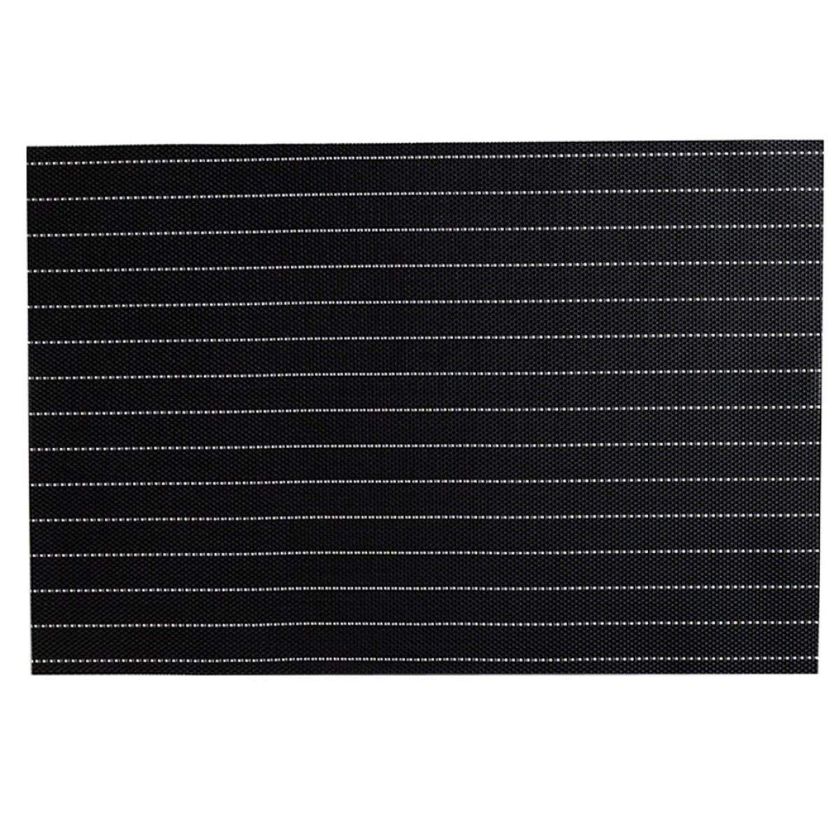 INDIVIDUAL PVC RAYAS BLANCAS 45x30CM NEGRO 