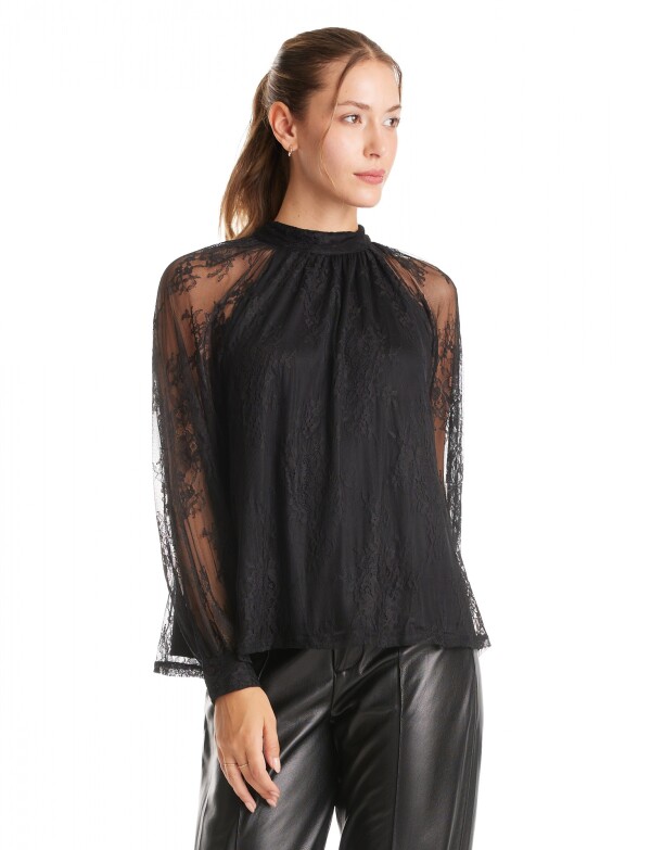 Blusa Encaje NEGRO