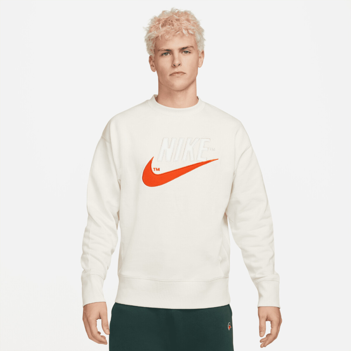 Buzo Nike Moda Hombre Nsw Trend Flc Crew Phantom - S/C 