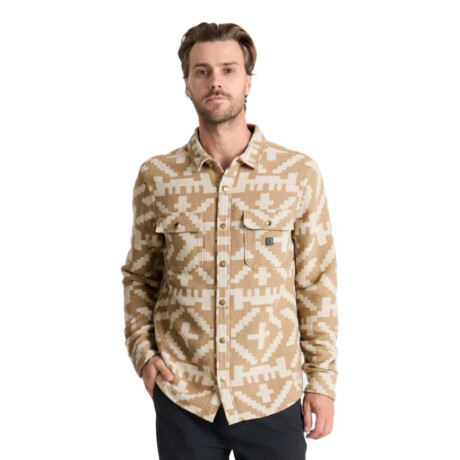 Camisa Roark Nordsman Jacquard Marron