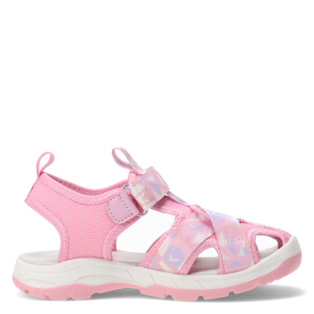 Sandalia de Niño Croco Kids CANU con tiras estampadas Rosado