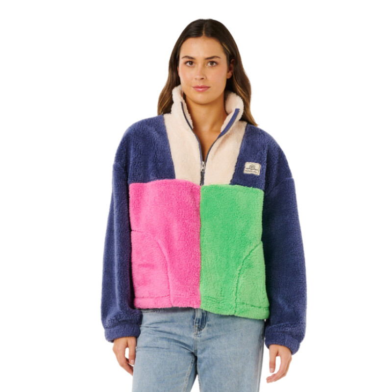 Buzo Rip Curl Block Party Polar Fleece - Multicolor Buzo Rip Curl Block Party Polar Fleece - Multicolor