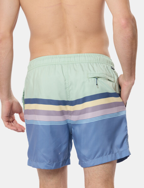 SHORT DE BAÑO RAYADO Piedra