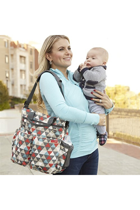 Bolso Maternal Duo Signature Estampado Triangulo 0