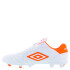 Championes de Hombre Umbro Futbol 11 Touch FG Blanco - Anaranjado