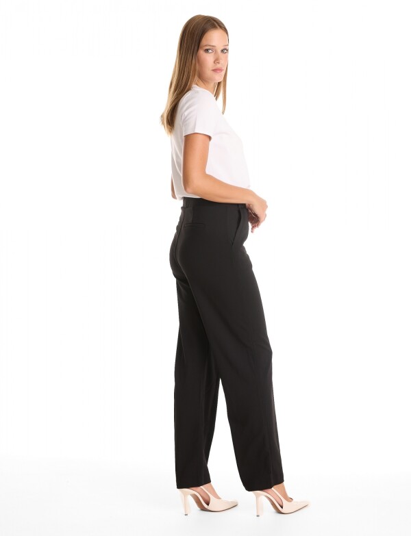 Pantalon Recto Pespunte NEGRO