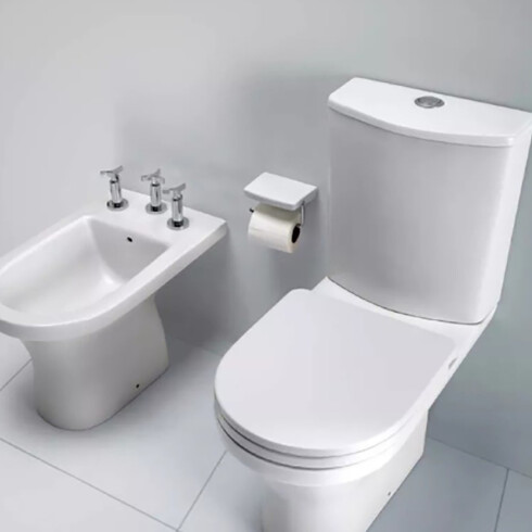 SANITARIO BIDET VARESE BLANCO BRILLO PARA BAÑO LOZA 000