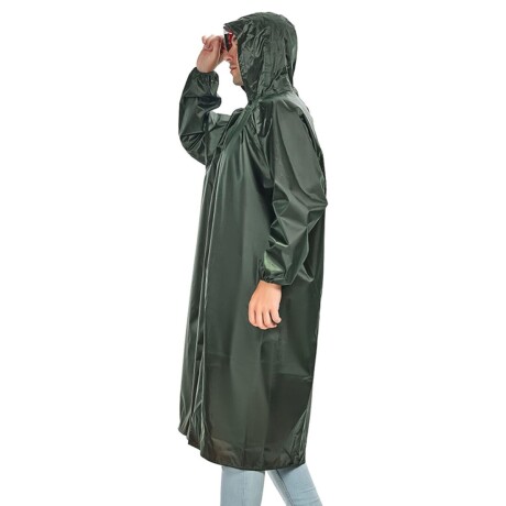 Capa de lluvia larga con visera Capa de lluvia larga con visera