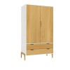 ROPERO 2 PUERTAS LINEA WOOD BLANCO
