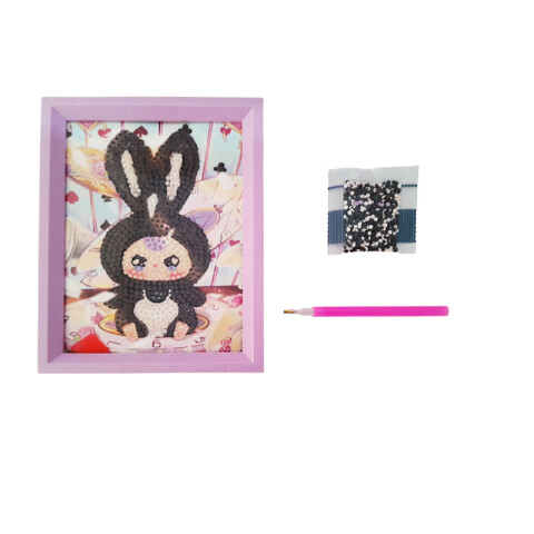 Kit para crear tu propio cuadro labubu con diamantes Kit Para Crear Tu Propio Cuadro Labubu con diamantes