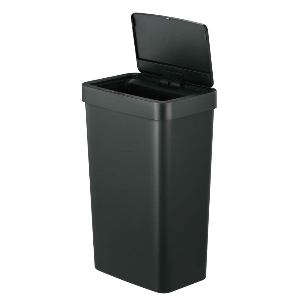 PAPELERA, 50 LITROS ACERO-INOXIDABLE NEGRO EK6226