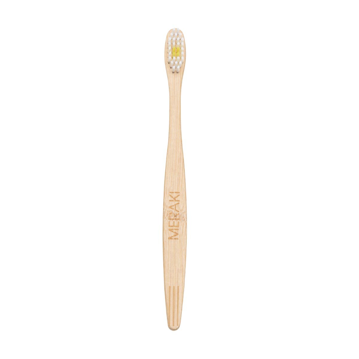 Cepillo De Bambú Duro Para Adulto Amarillo 