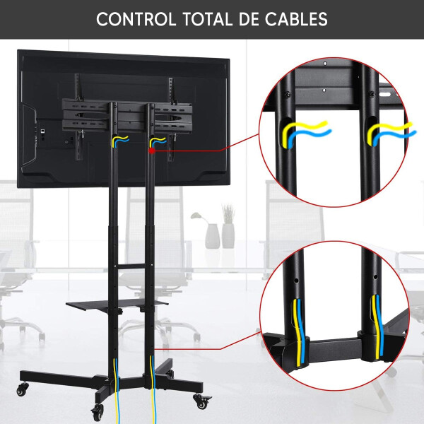 Soporte De Piso Para Tv De 32-65" Ledstar Ts-1500 SOPORTE MOVIL PISO LEDSTAR 32/65