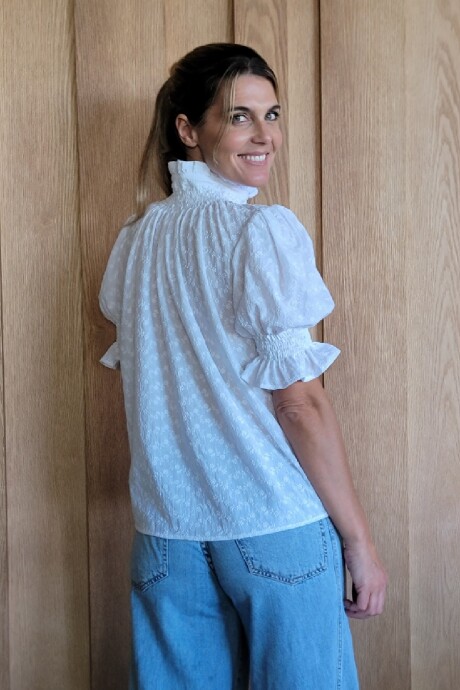 Camisa Daikiri Broderie Flor