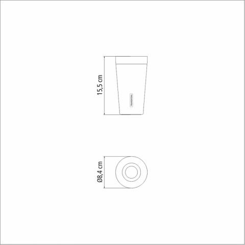 Vaso térmico azul 420ml. "EXATA" -TRAMONTINA TF6704