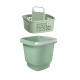 Kit Balde con cesto de limpieza VERDE MENTA