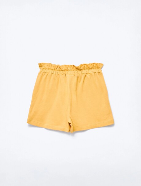 SHORT BÁSICO CON BORDADO AMARILLO