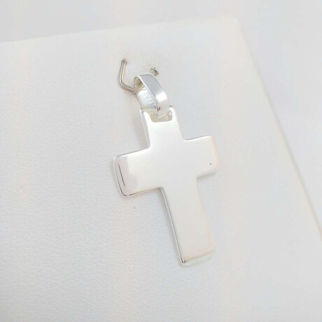 Cruz De Plata 925 Bombé Espesor 1.5 mm