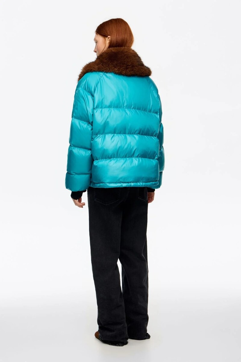 ABRIGO ACOLCHADO Turquesa