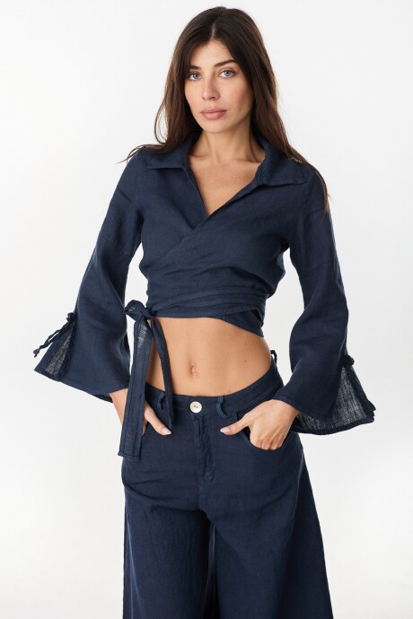 Top Camelia Azul