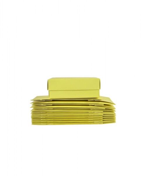 Pack x 20 unid - caja 03 8x12x4,5 cm eco AMARILLO