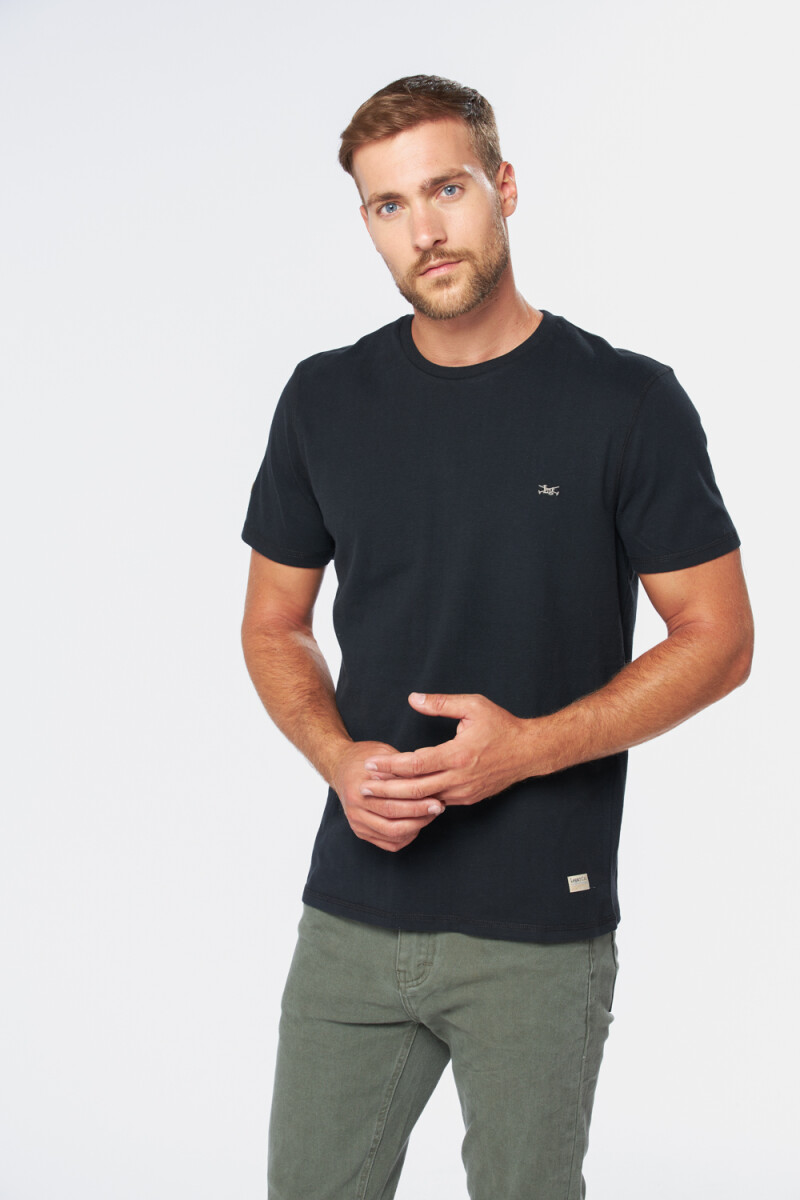 REMERA LISA - Negro 