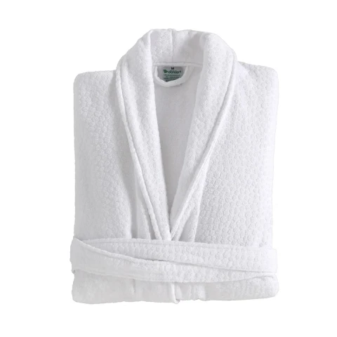 Bata Baño Velour Perola Dohler Algodón Talle M - G BLANCO